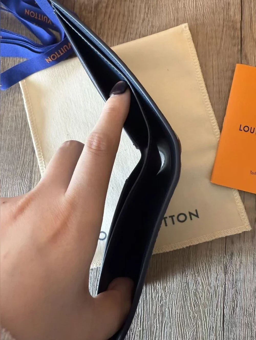 Louis Vuitton Multiple Wallet Monogram Shadow Ink Blue White